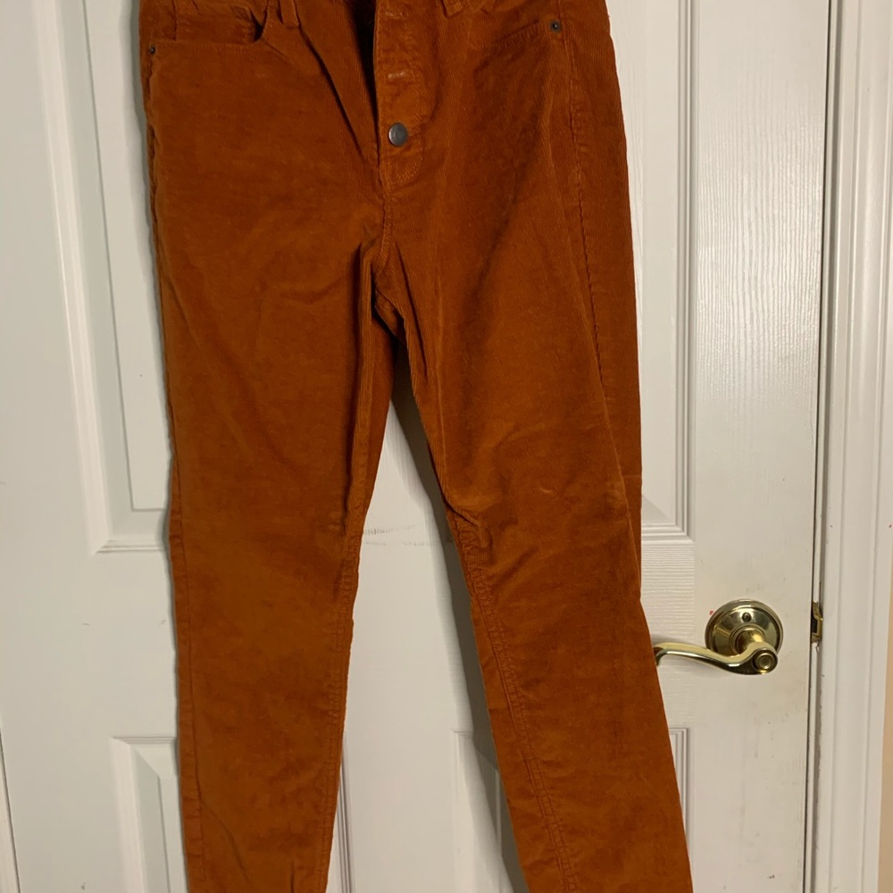 Burnt orange,  super skinny , old navy